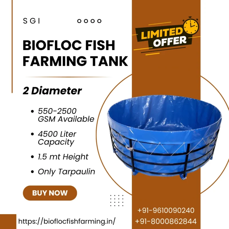 Biofloc Fish Farming Tank 2 Diameter